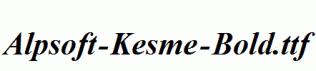 Alpsoft-Kesme-Bold.ttf