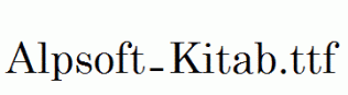 Alpsoft-Kitab.ttf