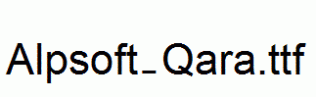 Alpsoft-Qara.ttf