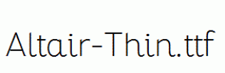Altair-Thin.ttf