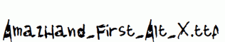 AmazHand_First_Alt_X.ttf