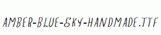 Amber-Blue-Sky-Handmade.ttf