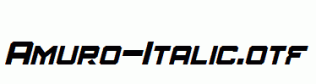 Amuro-Italic.otf