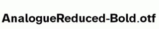AnalogueReduced-Bold.otf