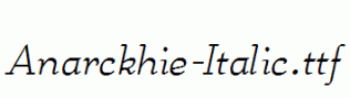 Anarckhie-Italic.ttf