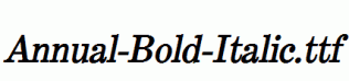 Annual-Bold-Italic.ttf