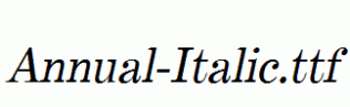Annual-Italic.ttf
