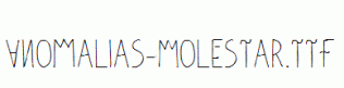 Anomalias-Molestar.ttf