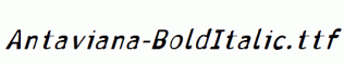 Antaviana-BoldItalic.ttf