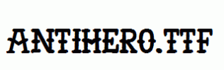 AntiHero.ttf