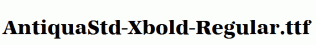 AntiquaStd-Xbold-Regular.ttf