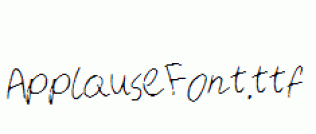 ApplauseFont.ttf