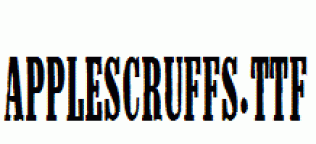 AppleScruffs.ttf