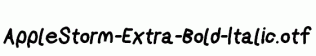 AppleStorm-Extra-Bold-Italic.otf