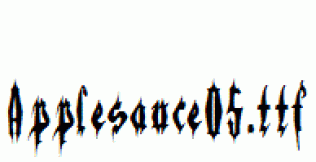 Applesauce05.ttf