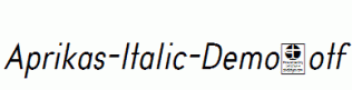 Aprikas-Italic-Demo.otf