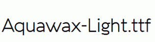 Aquawax-Light.ttf