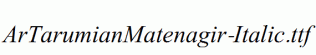 ArTarumianMatenagir-Italic.ttf