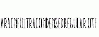 AracneUltraCondensedRegular.otf