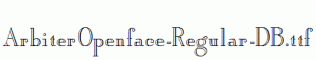ArbiterOpenface-Regular-DB.ttf