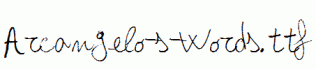 Arcangelo-s-Words.ttf