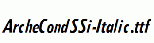 ArcheCondSSi-Italic.ttf