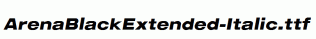 ArenaBlackExtended-Italic.ttf