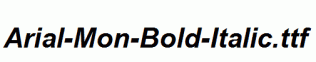 Arial-Mon-Bold-Italic.ttf