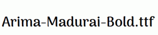 Arima-Madurai-Bold.ttf
