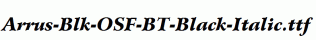 Arrus-Blk-OSF-BT-Black-Italic.ttf