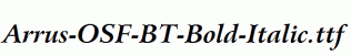 Arrus-OSF-BT-Bold-Italic.ttf