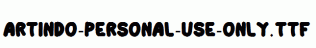 Artindo-Personal-Use-Only.ttf