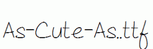 As-Cute-As..ttf