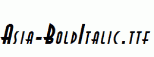 Asia-BoldItalic.ttf