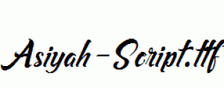 Asiyah-Script.ttf