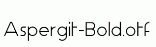 Aspergit-Bold.otf