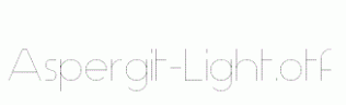 Aspergit-Light.otf