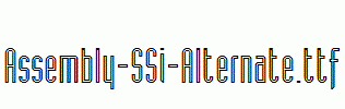 Assembly-SSi-Alternate.ttf
