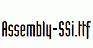Assembly-SSi.ttf