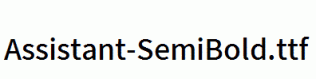 Assistant-SemiBold.ttf