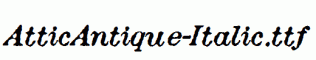 AtticAntique-Italic.ttf