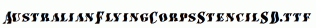 AustralianFlyingCorpsStencilSD.ttf
