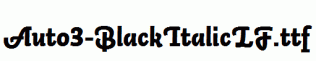 Auto3-BlackItalicLF.ttf
