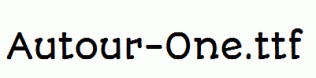 Autour-One.ttf