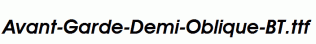 Avant-Garde-Demi-Oblique-BT.ttf