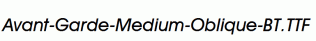 Avant-Garde-Medium-Oblique-BT.ttf
