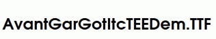 AvantGarGotItcTEEDem.ttf
