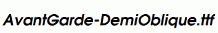 AvantGarde-DemiOblique.ttf