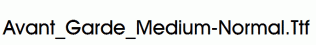 Avant_Garde_Medium-Normal.ttf