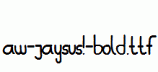 Aw-Jaysus!-Bold.ttf
